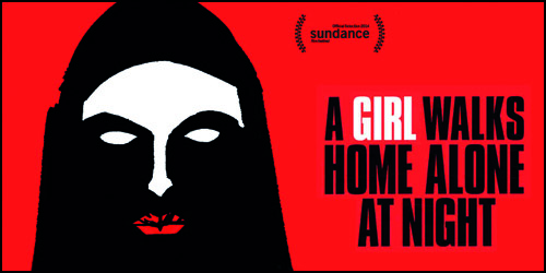 a girl walks home alone at night