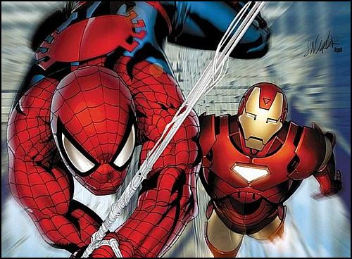 iron man spider man