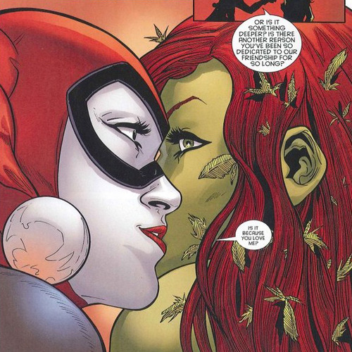 poison ivy harley quinn kiss