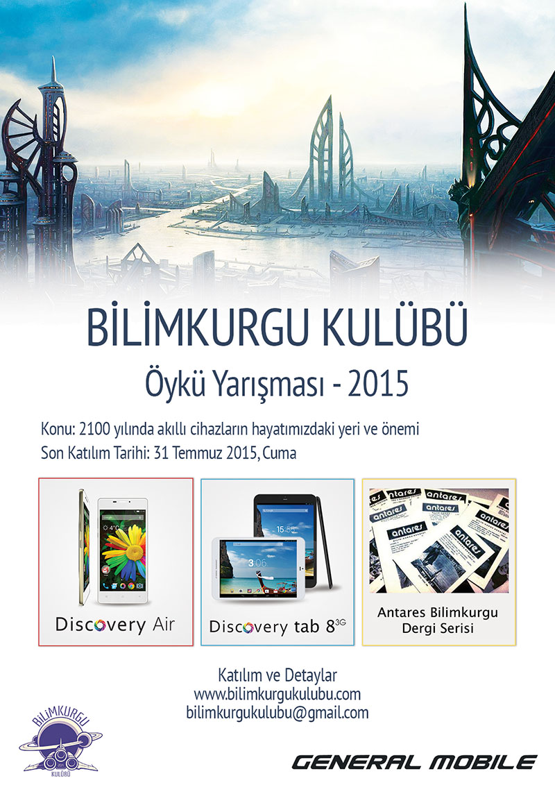 bilimkurgu kulubu 2015 yarisma poster