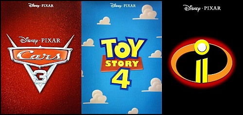 Cars 3 Toy Story 4 The Incredibles 2