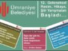 Ümraniye Belediyesi’nin 12. Geleneksel Resim, Hikâye Ve Şiir Yarışması Başladı