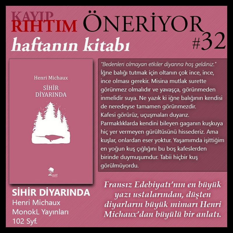 sihir diyarinda haftanin kitabi