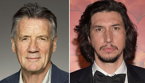 Michael Palin and Adam Driver