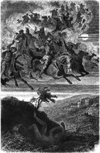 Wodan's Wild Hunt (1882) by Friedrich Wilhelm Heine Wodans wilde Jagd by F. W. Heine